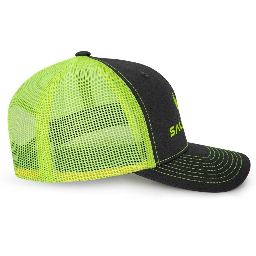 Hat-Charcoal/Neon Yellow Headwear Salt Racks 