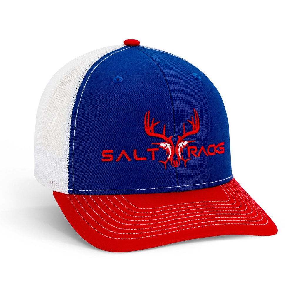 Hat Trucker - Red/White/Blue Headwear Salt Racks 
